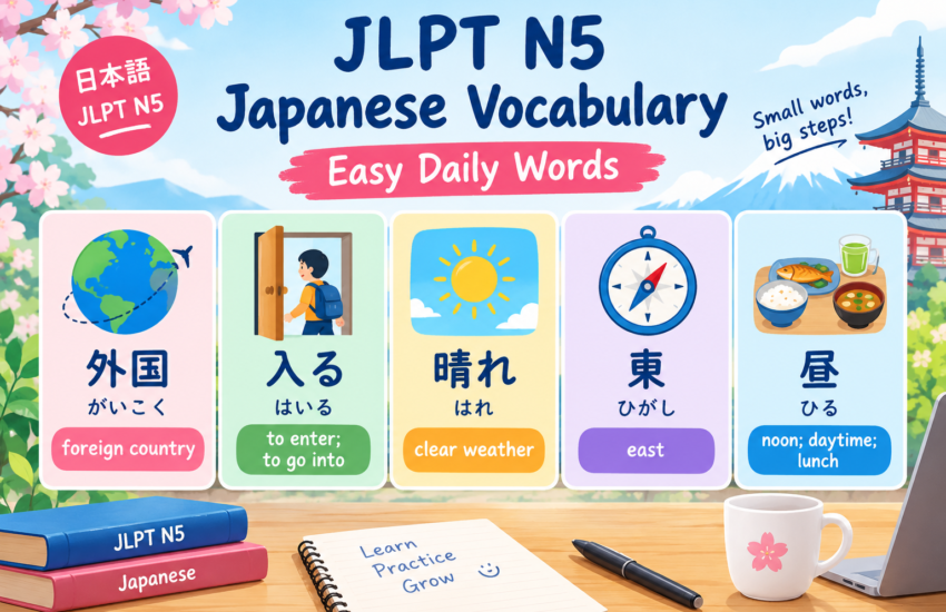 JLPT N5 Japanese Vocabulary
